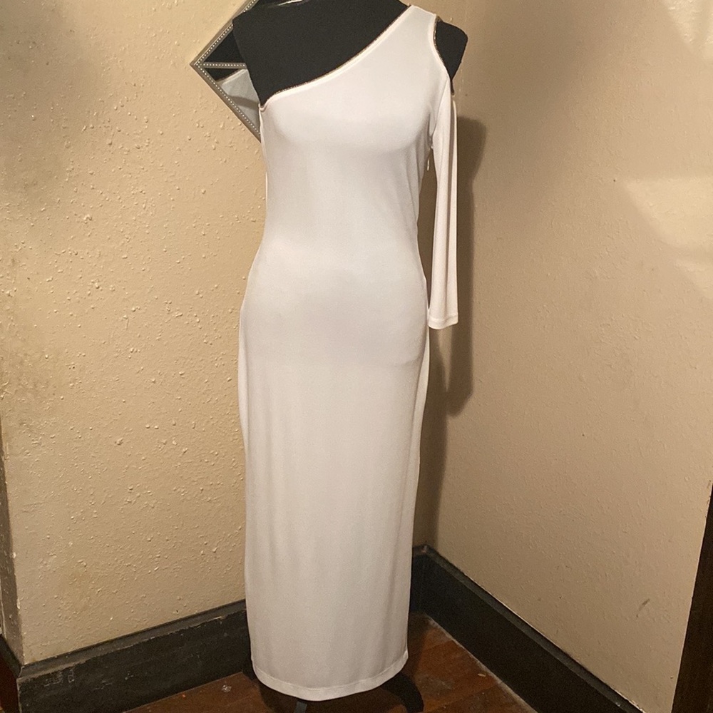 White BeBe maxi dress
